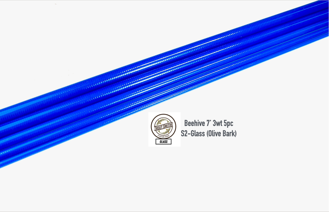 Trout Smiths Beehive S2 7'0 3wt Glass 5pc Travel Blanks