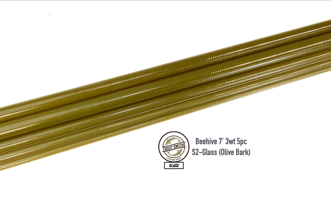 Trout Smiths Beehive S2 7'0 3wt Glass 5pc Travel Blanks